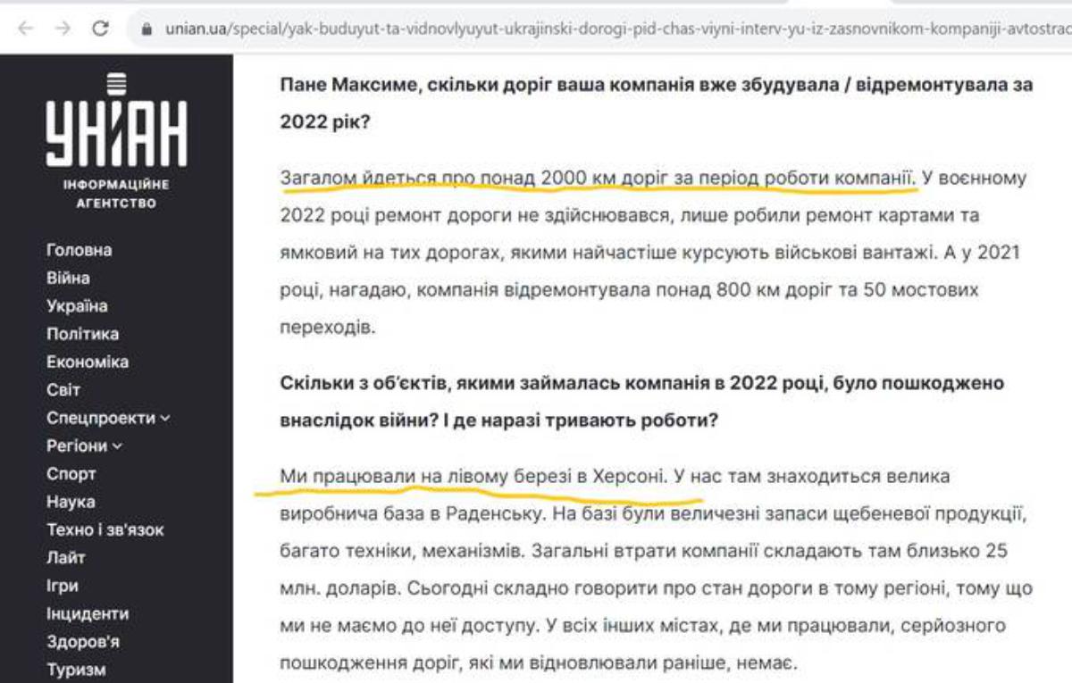 Группа компаний «Автострада» Максима Шкиля – миллиардные ассигнования на ремонт дорог и убытки в отчетах